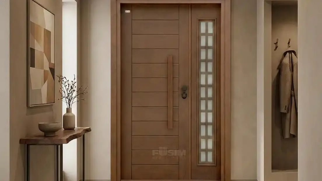 Sustainable steel door manufacturing using recycled materials and low-energy processes